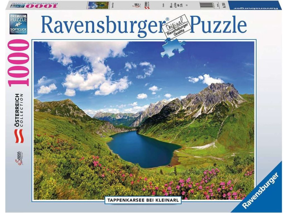 RAVENSBURGER Puzzle Jezero Tappenkarsee, Kleinarl, Rakousko 1000 dílků