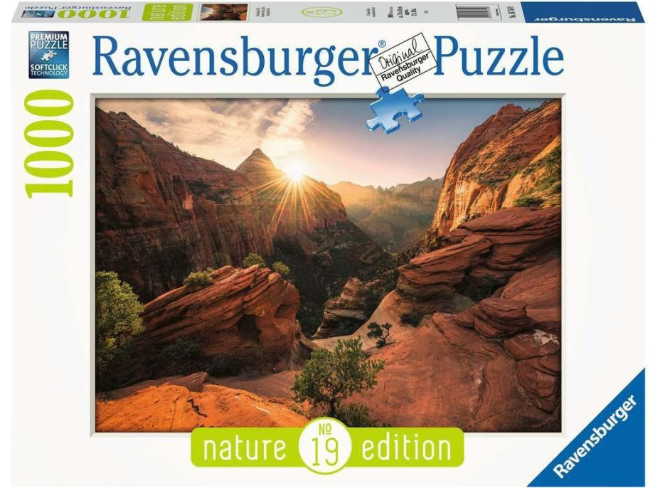 RAVENSBURGER Puzzle Kaňon Zion 1000 dílků