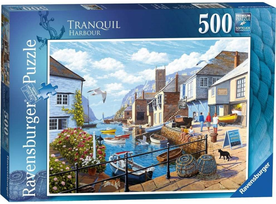 RAVENSBURGER Puzzle Klidný přístav 500 dílků