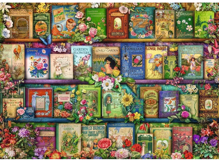 RAVENSBURGER Puzzle Knižní klasika: Letní zahrada 1000 dílků