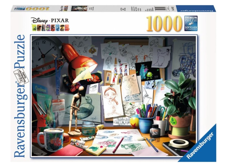 RAVENSBURGER Puzzle Kreslířův stůl 1000 dílků