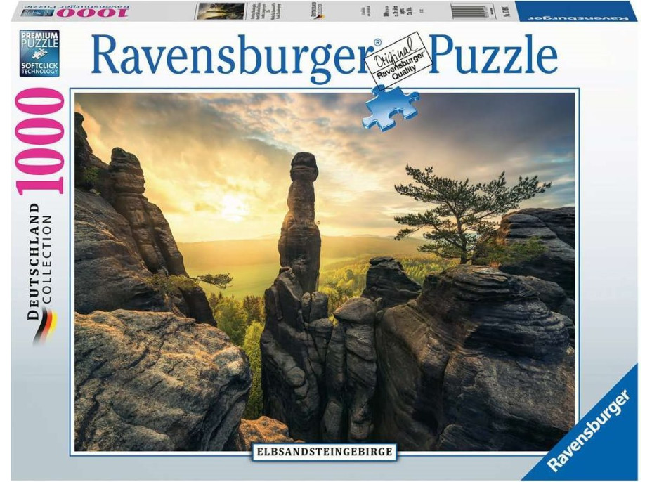 RAVENSBURGER Puzzle Labské pískovce za rozbřesku 1000 dílků