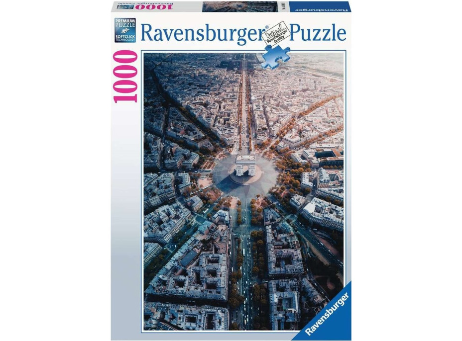 RAVENSBURGER Puzzle Pohled na Paříž 1000 dílků