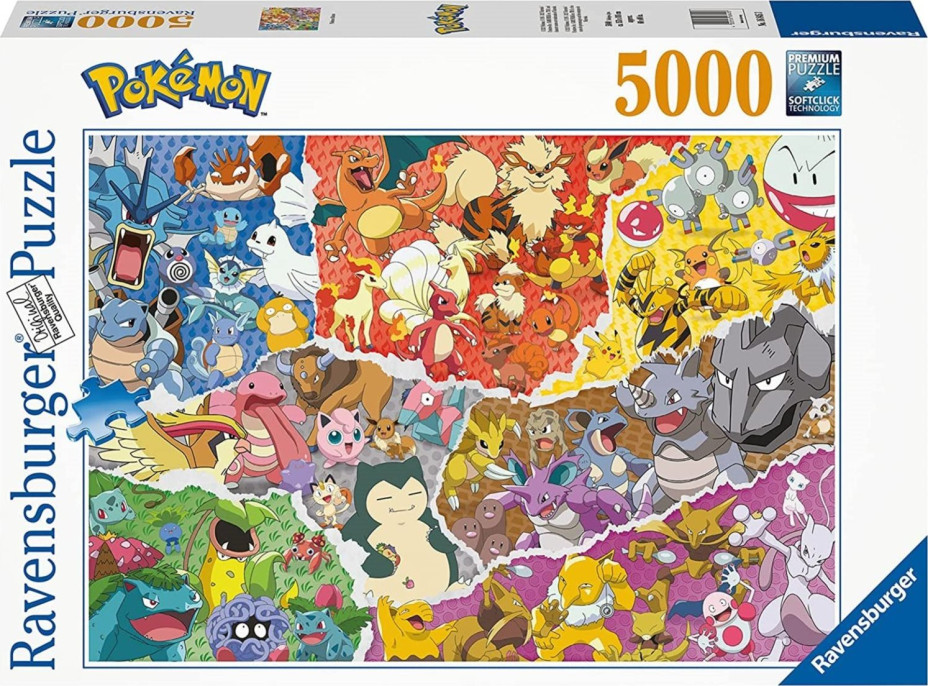 RAVENSBURGER Puzzle Pokémon Allstars 5000 dílků