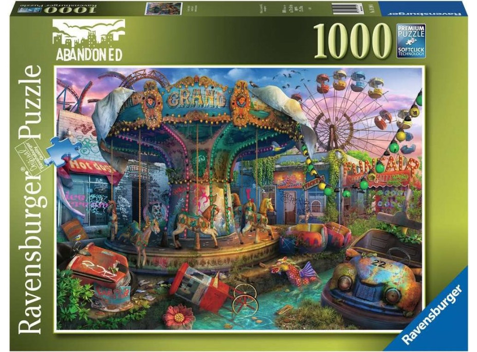 RAVENSBURGER Puzzle Opuštěná místa: Ponurý karneval 1000 dílků