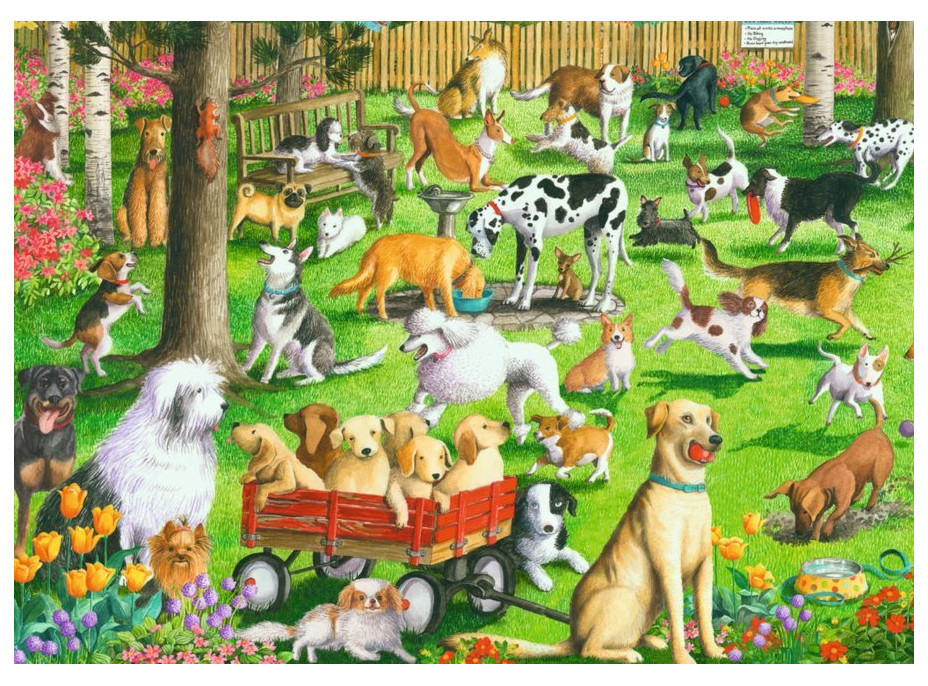 RAVENSBURGER Puzzle Psí park XXL 500 dílků