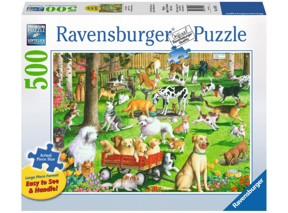 RAVENSBURGER Puzzle Psí park XXL 500 dílků