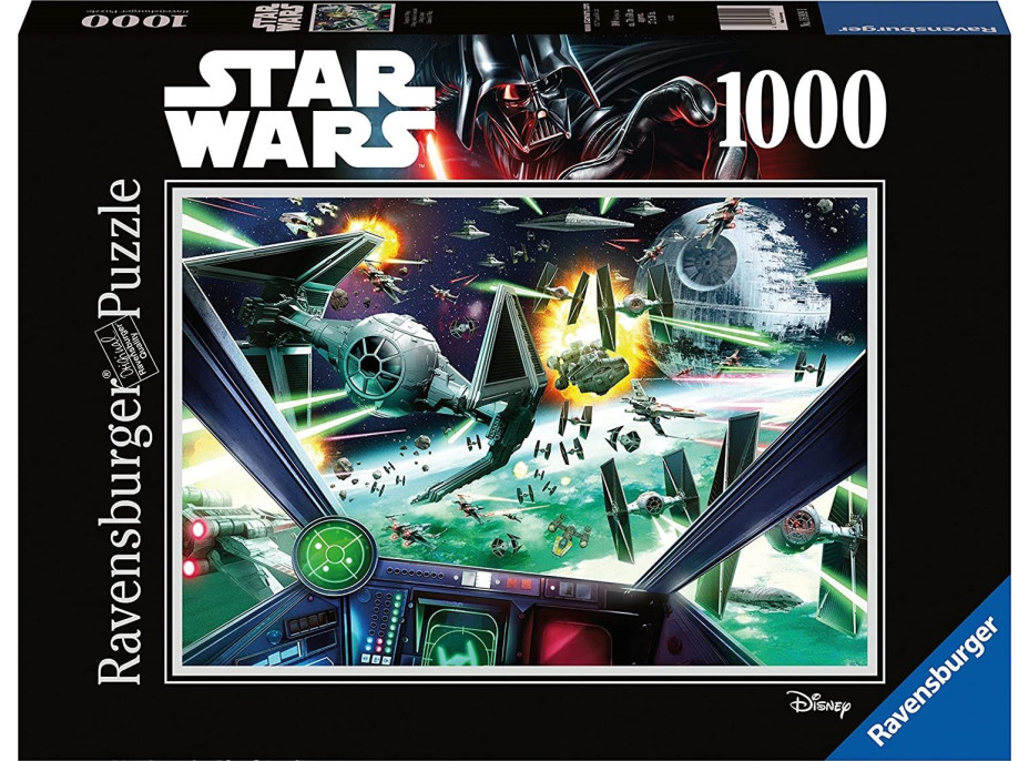 RAVENSBURGER Puzzle Star Wars: X-Wing Kokpit 1000 dílků