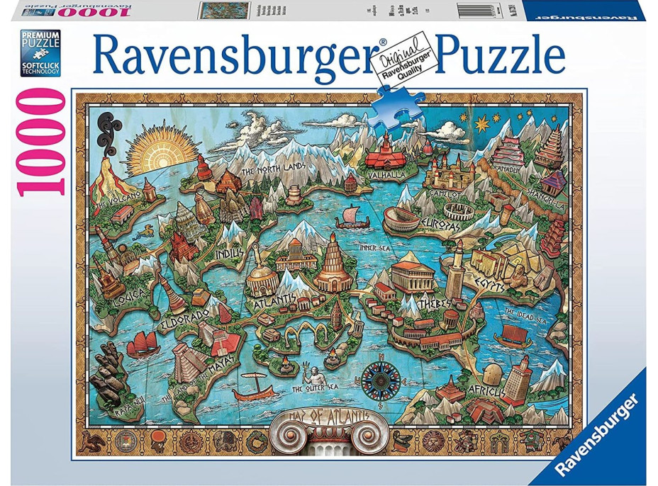 RAVENSBURGER Puzzle Tajemná Atlantida 1000 dílků