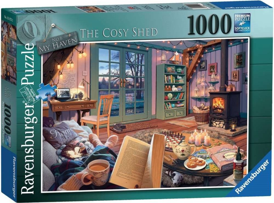 RAVENSBURGER Puzzle Útulný pokoj 1000 dílků