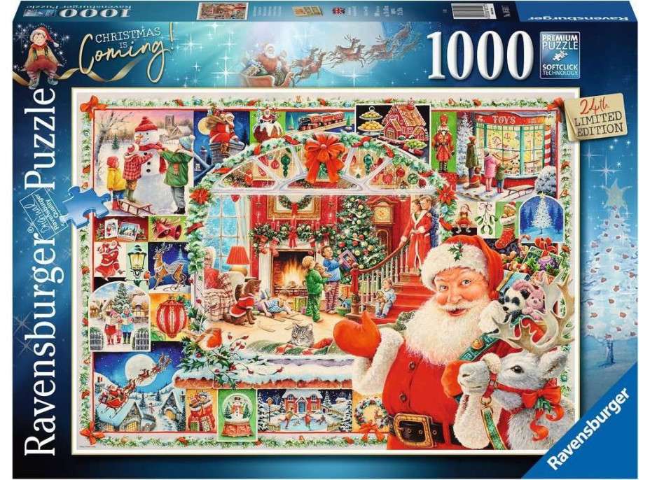 RAVENSBURGER Puzzle Vánoce jsou tady! 1000 dílků