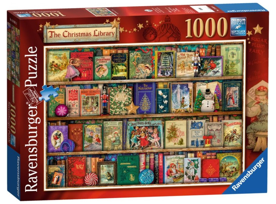 RAVENSBURGER Puzzle Vánoční knihovna 1000 dílků