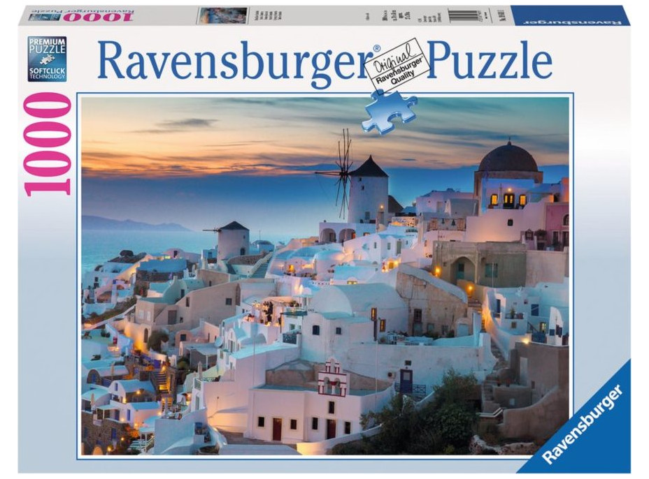 RAVENSBURGER Puzzle Večer v Santorini 1000 dílků