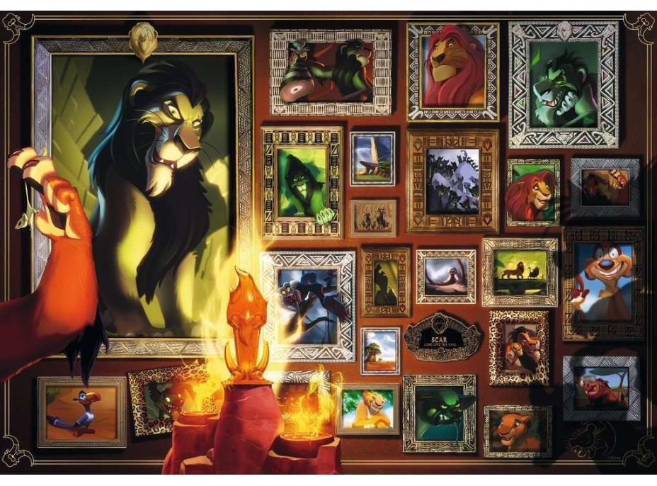 RAVENSBURGER Puzzle Disney Villainous: Scar 1000 dílků