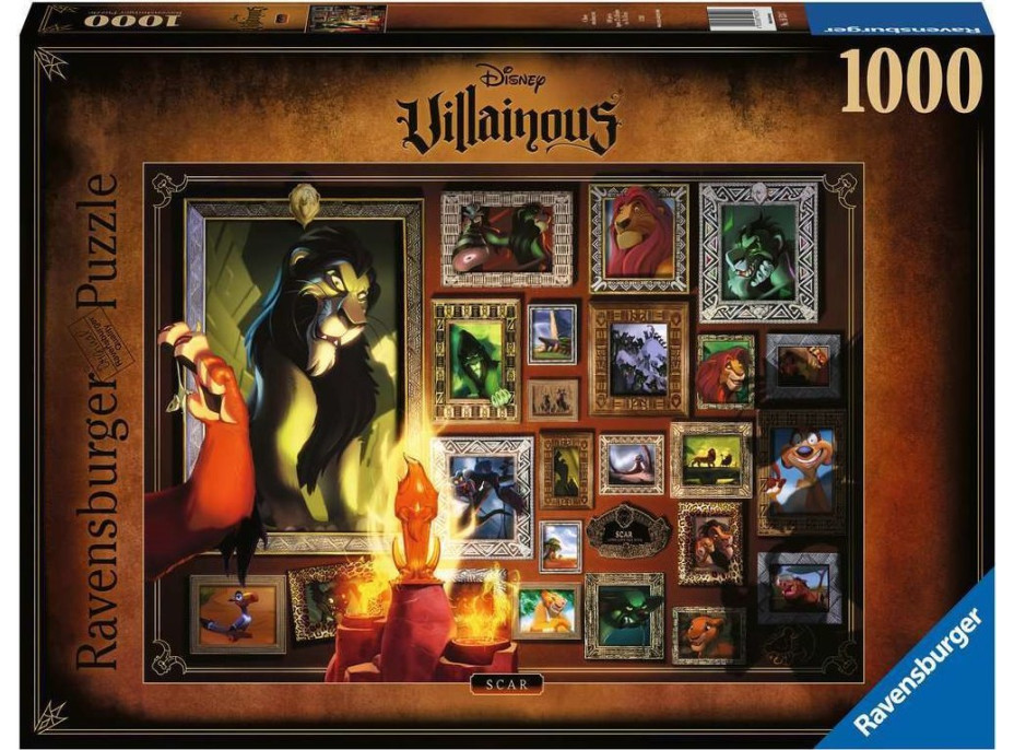 RAVENSBURGER Puzzle Disney Villainous: Scar 1000 dílků