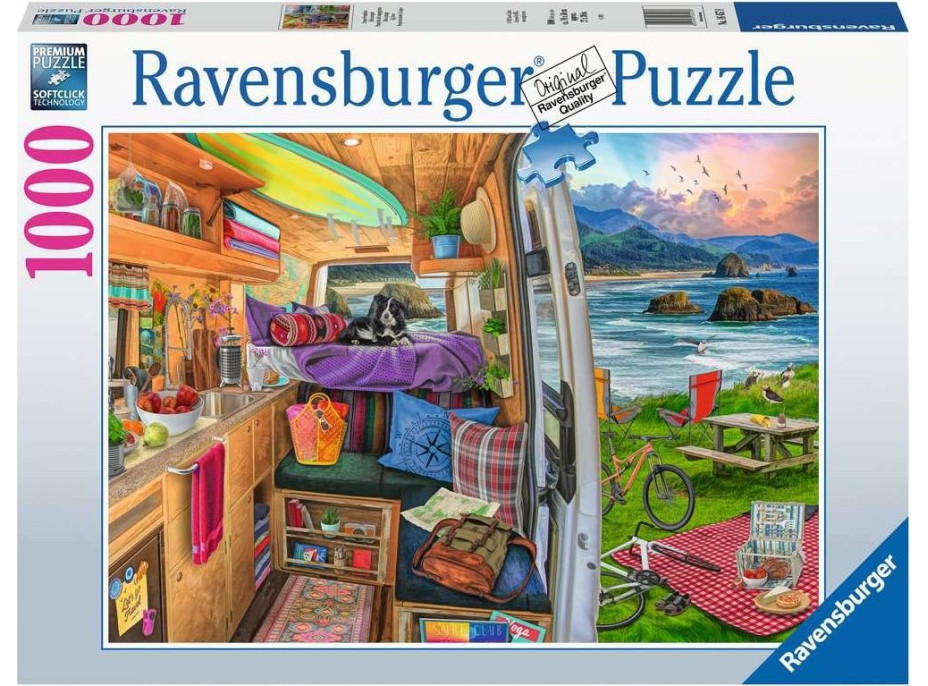 RAVENSBURGER Puzzle Výlet s karavanem 1000 dílků