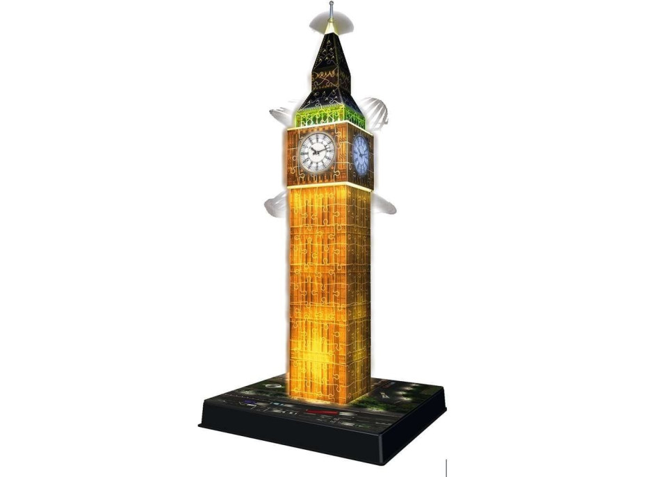 RAVENSBURGER Svítící 3D puzzle Noční edice Big Ben 216 dílků