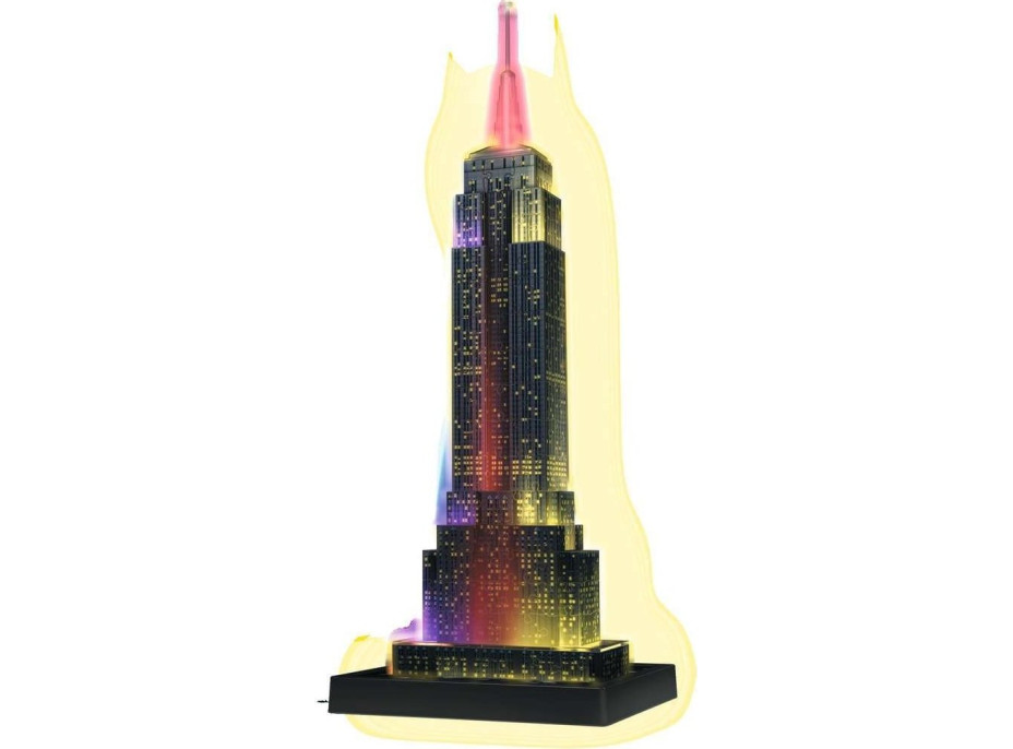 RAVENSBURGER Svítící 3D puzzle Noční edice Empire State Building 216 dílků