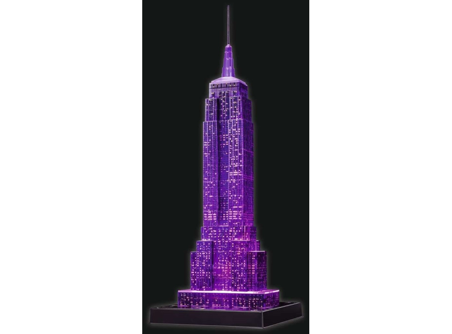 RAVENSBURGER Svítící 3D puzzle Noční edice Empire State Building 216 dílků