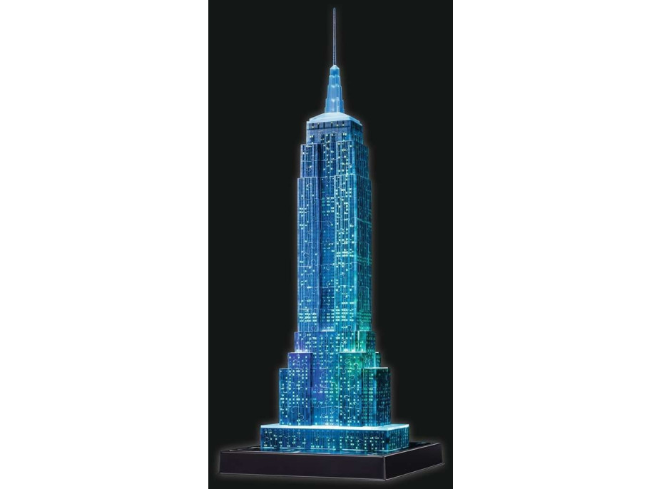 RAVENSBURGER Svítící 3D puzzle Noční edice Empire State Building 216 dílků