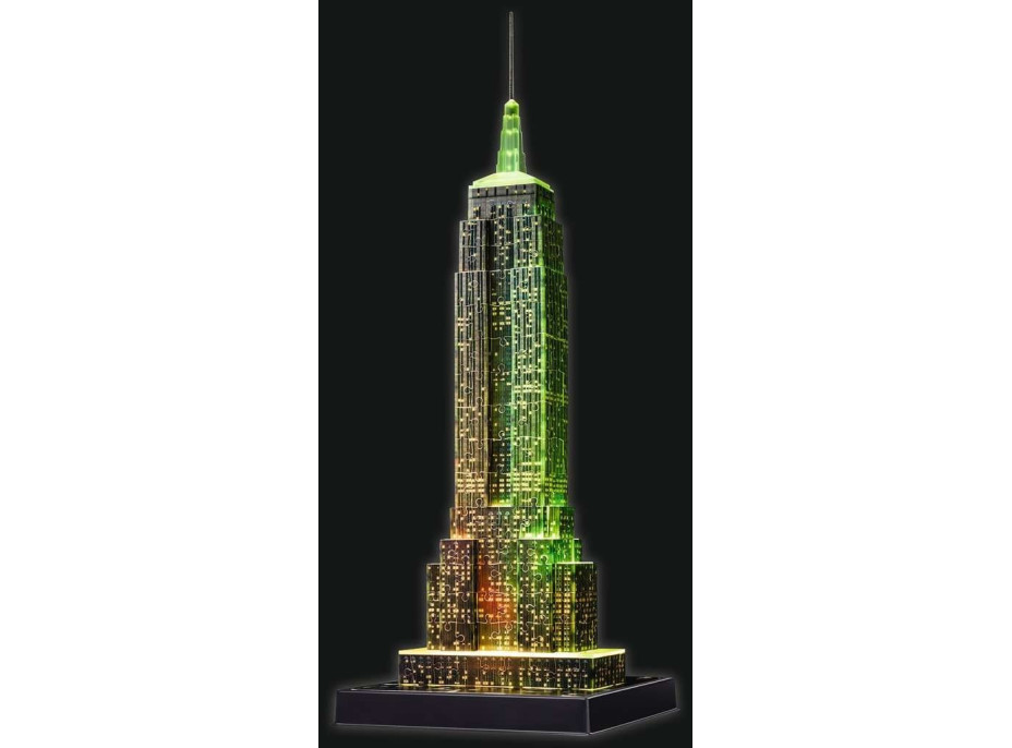 RAVENSBURGER Svítící 3D puzzle Noční edice Empire State Building 216 dílků