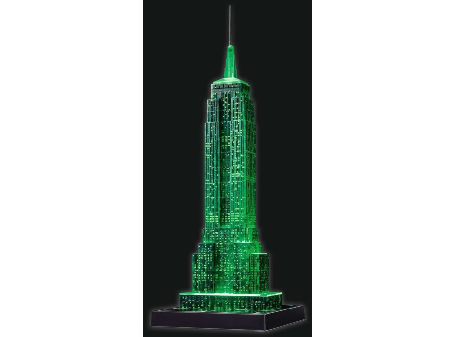 RAVENSBURGER Svítící 3D puzzle Noční edice Empire State Building 216 dílků