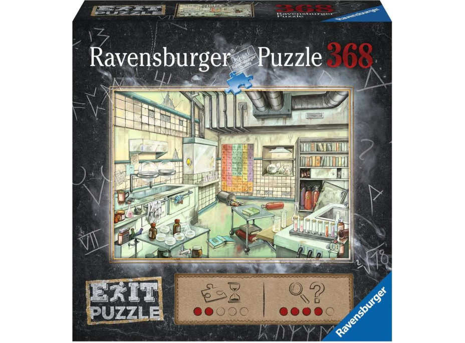 RAVENSBURGER Únikové EXIT puzzle Laboratoř 368 dílků