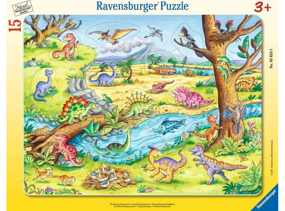 RAVENSBURGER Vkládačka Dinosauři 15 dílků