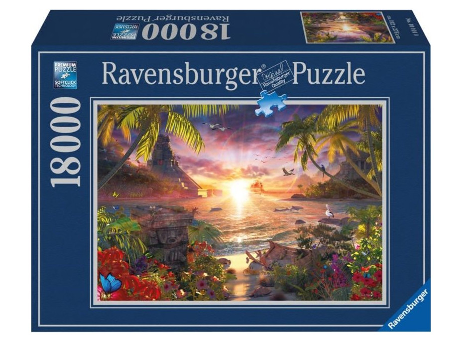 RAVENSBURGER Puzzle Západ slunce v ráji 18000 dílků