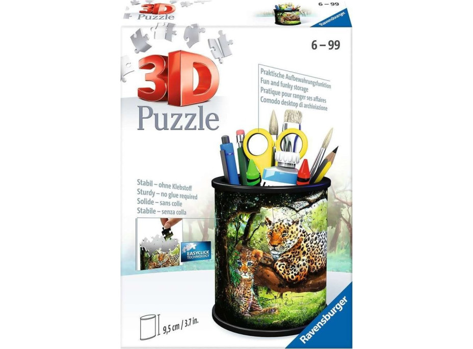 RAVENSBURGER 3D puzzle stojan: Levharti 54 dílků