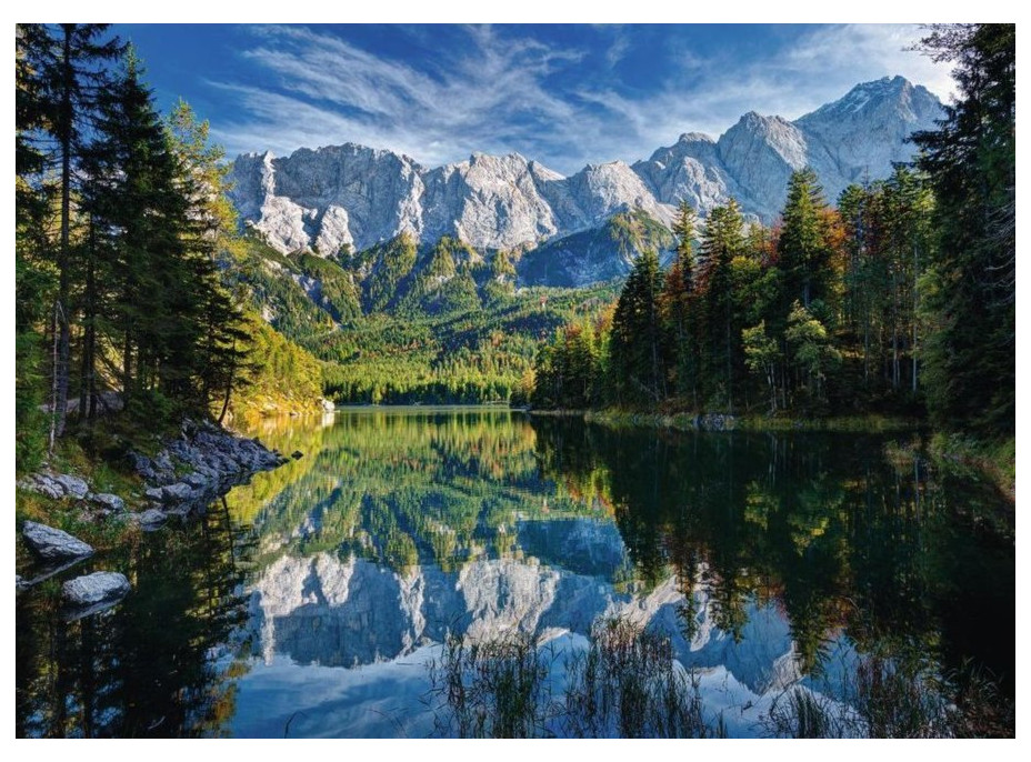 RAVENSBURGER Puzzle Jezero Eibsee, Zugspitze 1000 dílků