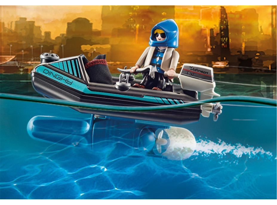 PLAYMOBIL® City Action 70782 Policejní Jetpack: Zatčení zloděje umění