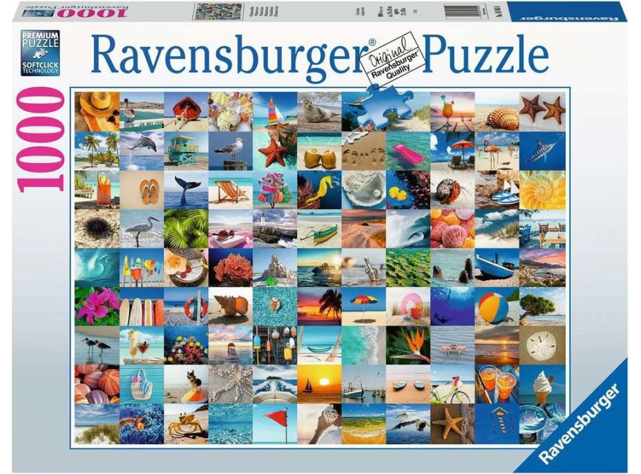 RAVENSBURGER Puzzle 99 okamžiků u moře 1000 dílků