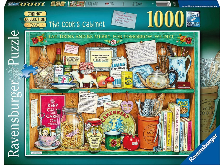 RAVENSBURGER Puzzle Cabinet Collection 2: Kuchařův kredenc 1000 dílků