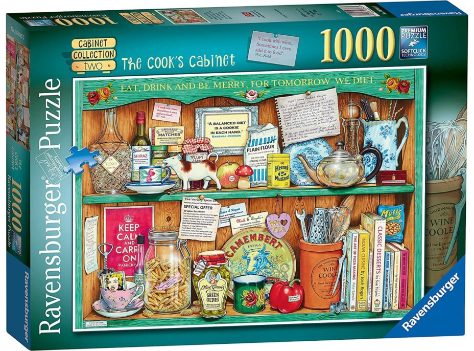 RAVENSBURGER Puzzle Cabinet Collection 2: Kuchařův kredenc 1000 dílků