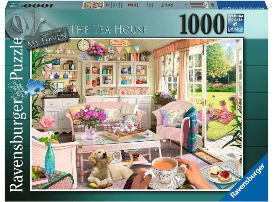 RAVENSBURGER Puzzle Čajovna 1000 dílků