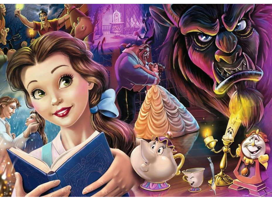 RAVENSBURGER Puzzle Disney hrdinky č.2: Kráska a zvíře 1000 dílků