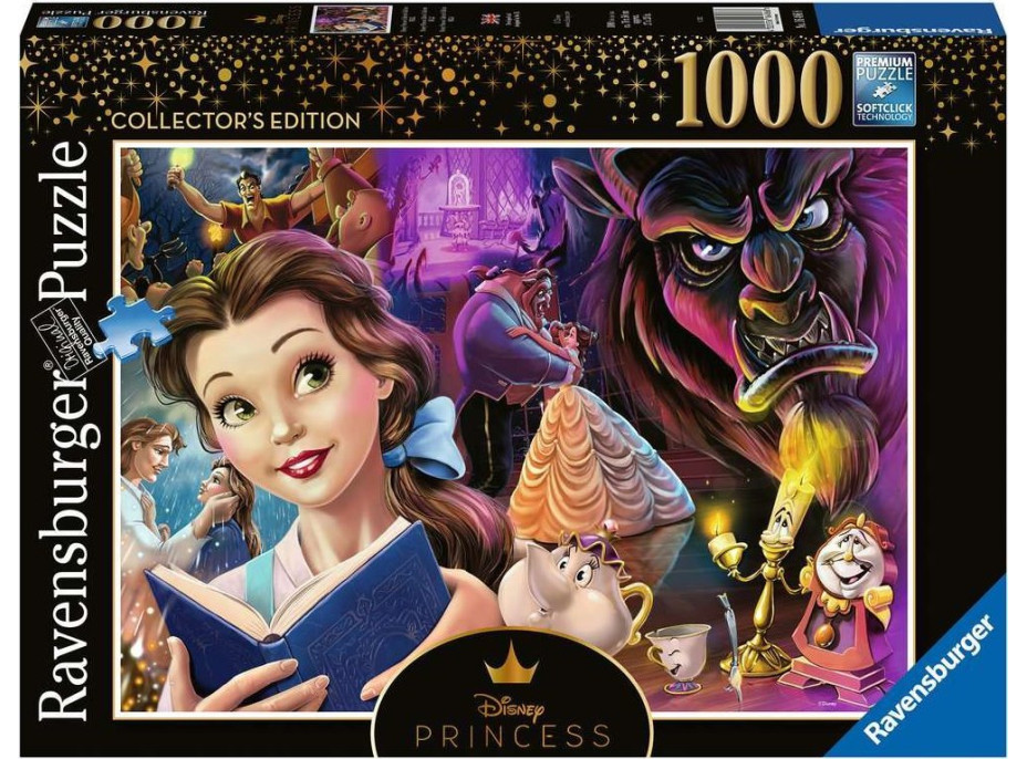 RAVENSBURGER Puzzle Disney hrdinky č.2: Kráska a zvíře 1000 dílků