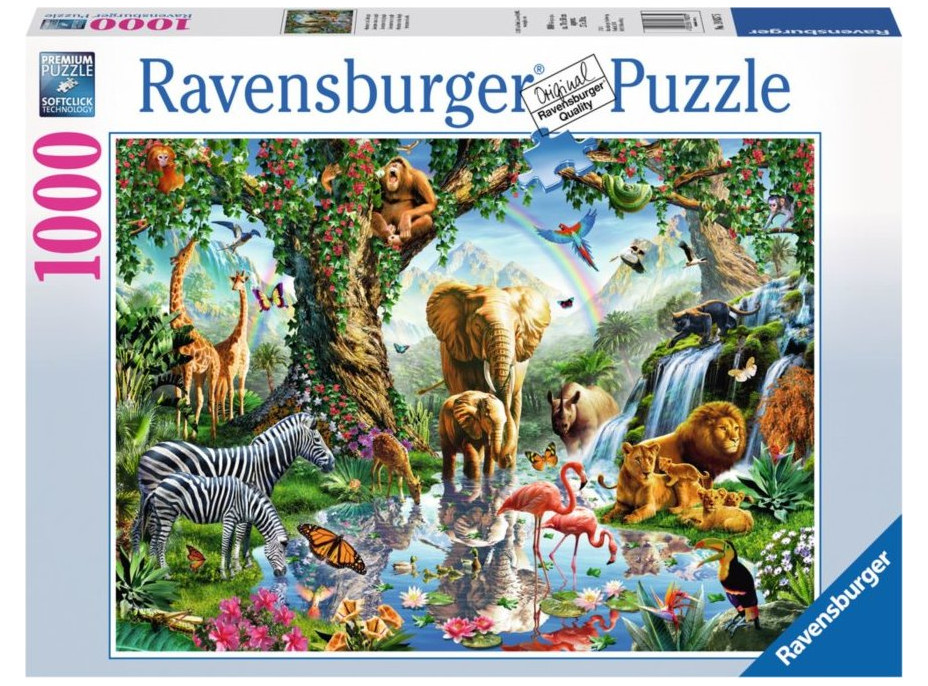 RAVENSBURGER Puzzle Dobrodružství v džungli 1000 dílků