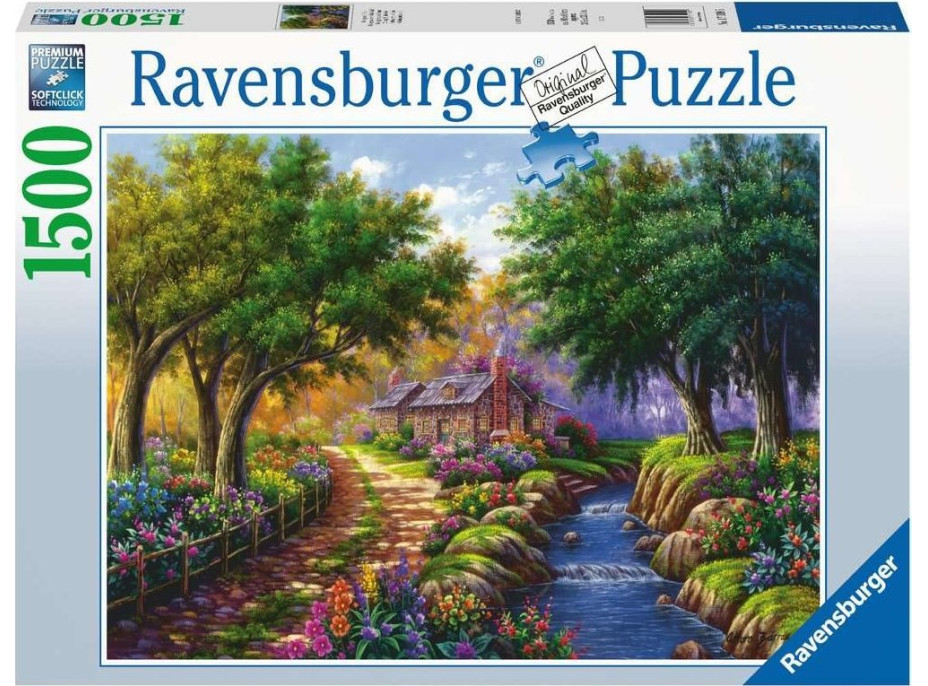 RAVENSBURGER Puzzle Domek u řeky 1500 dílků