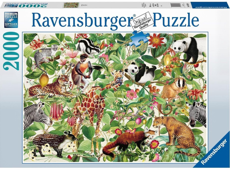 RAVENSBURGER Puzzle Džungle 2000 dílků