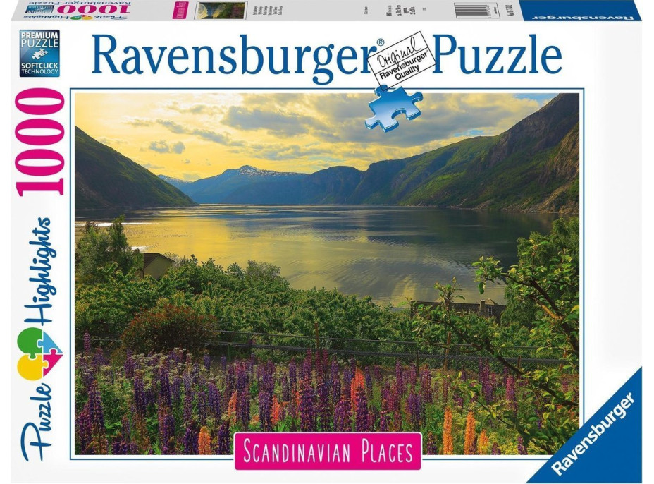 RAVENSBURGER Puzzle Fjord v Norsku 1000 dílků