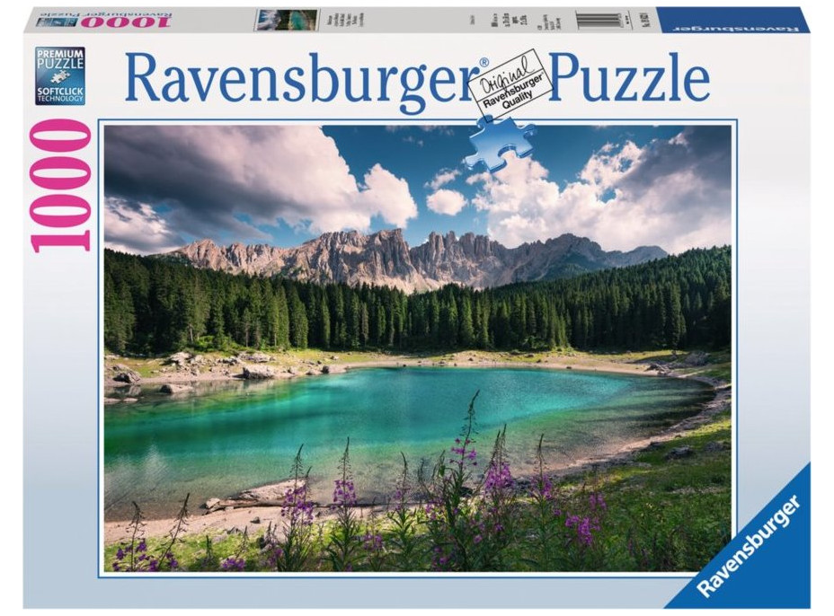 RAVENSBURGER Puzzle Jezero v Dolomitech 1000 dílků