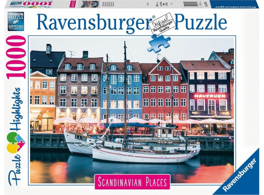 RAVENSBURGER Puzzle Kodaň 1000 dílků