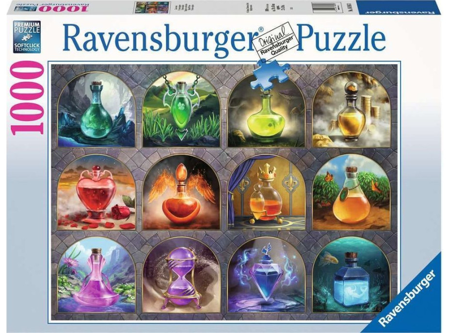 RAVENSBURGER Puzzle Kouzelné lektvary 1000 dílků