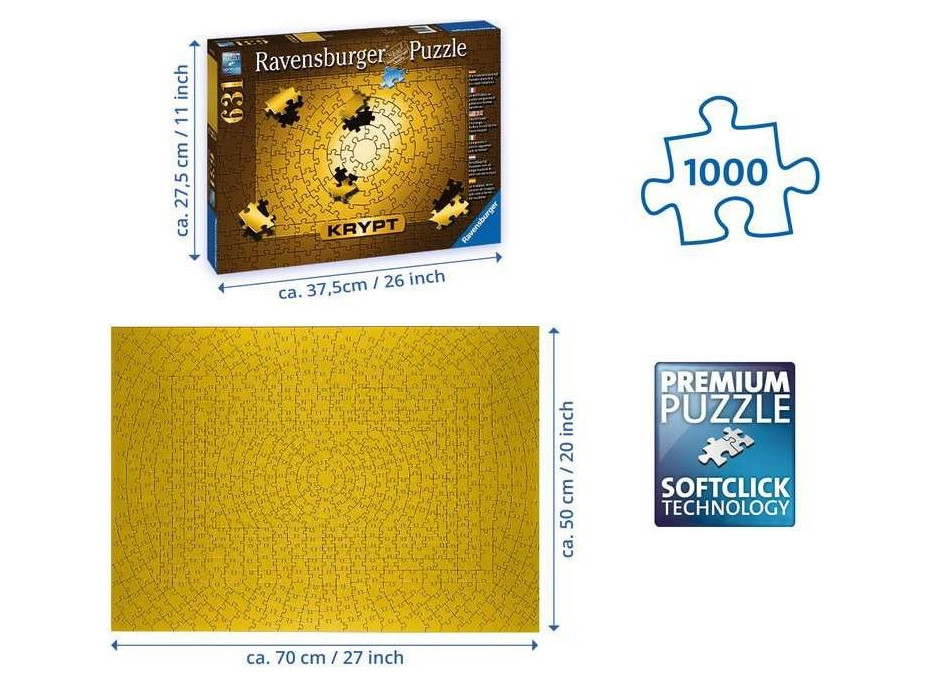 RAVENSBURGER Puzzle Krypt Gold 631 dílků