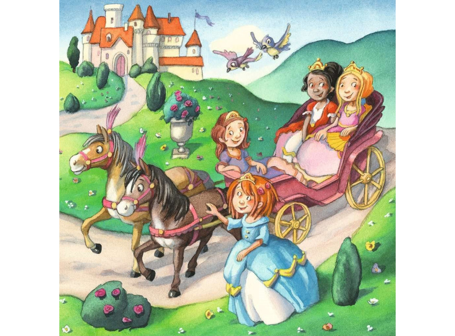 RAVENSBURGER Puzzle Malé princezny 3x49 dílků