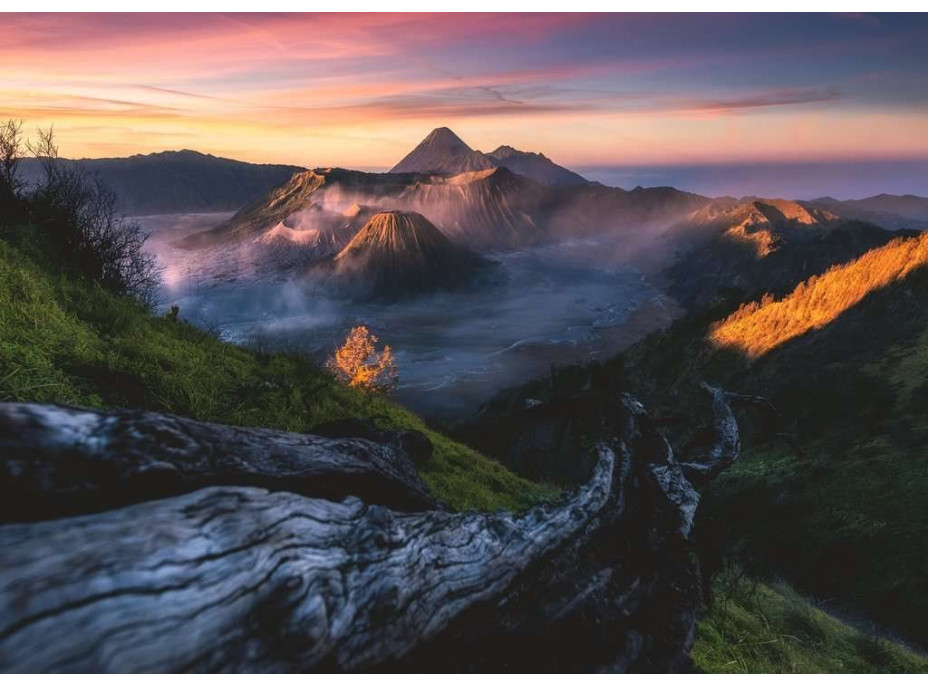 RAVENSBURGER Puzzle Nádherné ostrovy: Hora Bromo, Jáva 1000 dílků