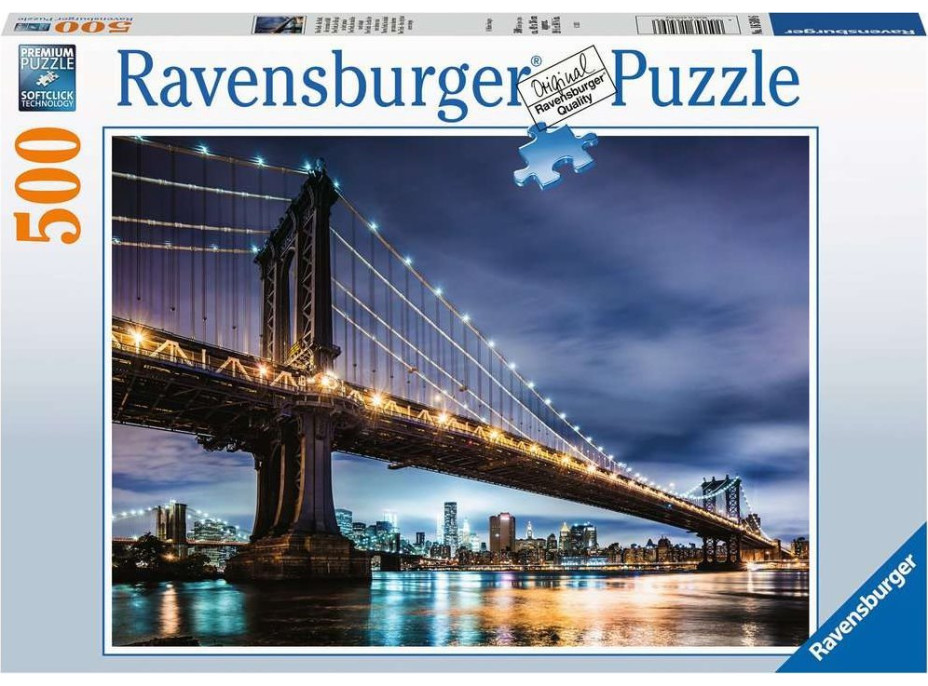 RAVENSBURGER Puzzle New York: Město, které nikdy nespí 500 dílků