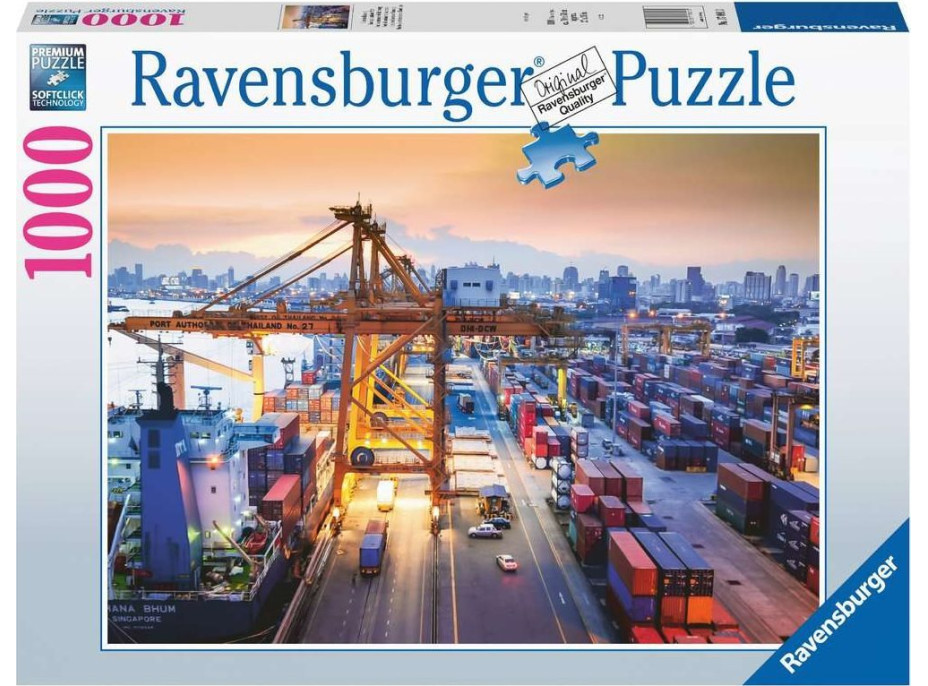 RAVENSBURGER Puzzle Přístav Hamburg 1000 dílků